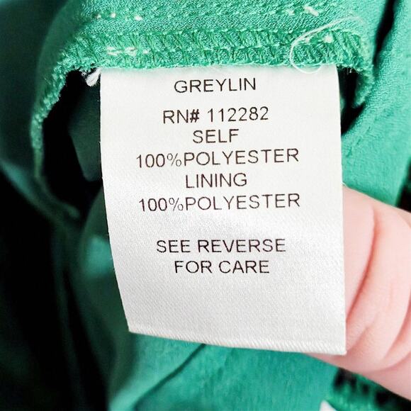 Anthropologie Greylin Women’s Dress Cottagecore Romantic Fit & Flare Green Sz S - Picture 10 of 11